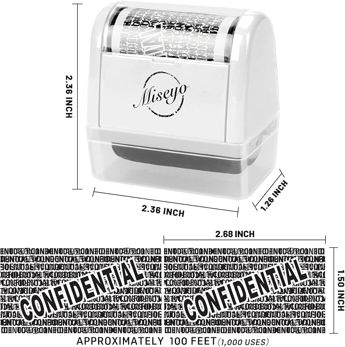 Miseyo Identity Theft Protection Roller Stamp Set - Image 2