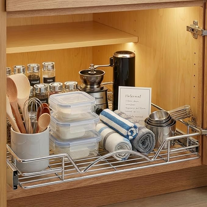 HOLDN’ STORAGE Pull Out Cabinet Organizer, Heavy Duty Caddy w/Lifetime Limited - Image 7