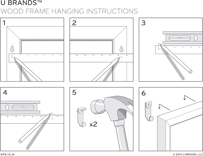 U Brands Magnetic Dry Erase Board White Board - Image 9