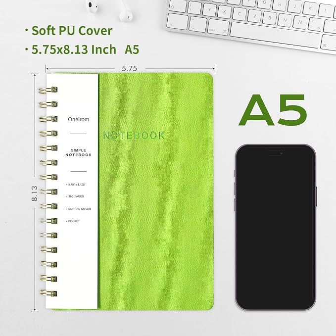 Spiral Notebook-5.75" x 8.125" College Ruled Journal - Image 2