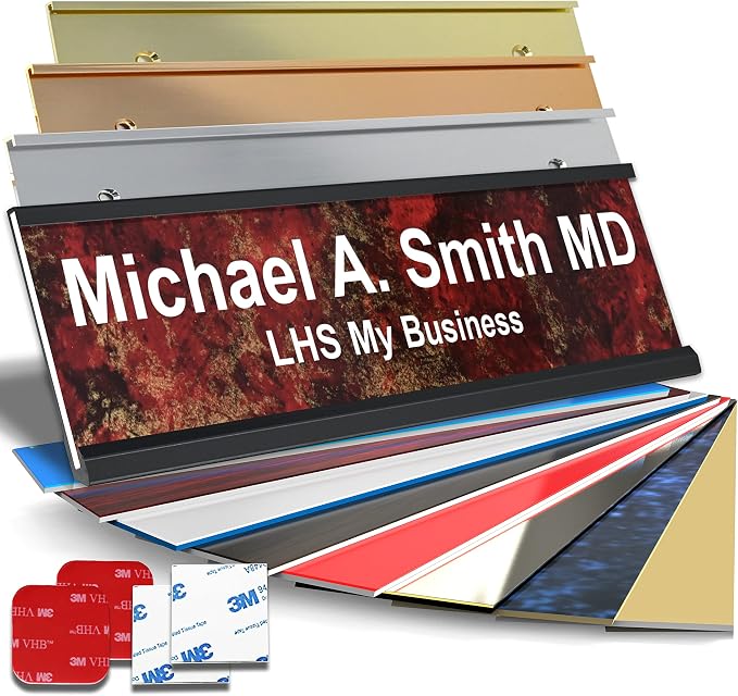 Personalized Name Plate with Choice of Mounting by LHS+My+Business