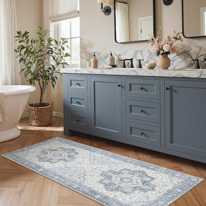 GENIMO Runner Rug 2'6"x6 Machine Washable Non Slip Vintage Hallway Runner Rug - Image 3