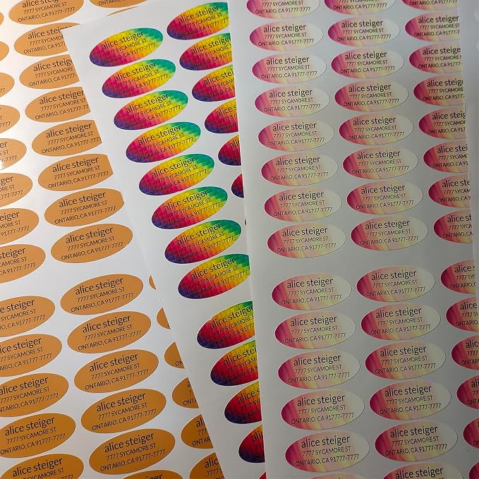 Made in USA Custom Return Address Stickers Labels Customized Mailing Label - Image 3
