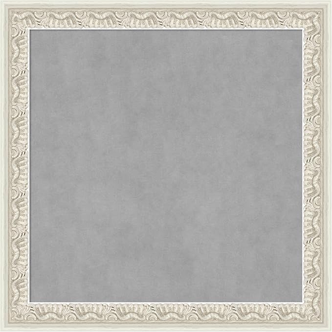 Amanti Art Silver Framed Magnetic Board 14x14 X-Small Vision Board by AmantiArt
