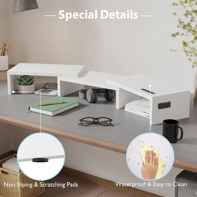 BONTEC Dual Monitor Stand Riser - Image 7