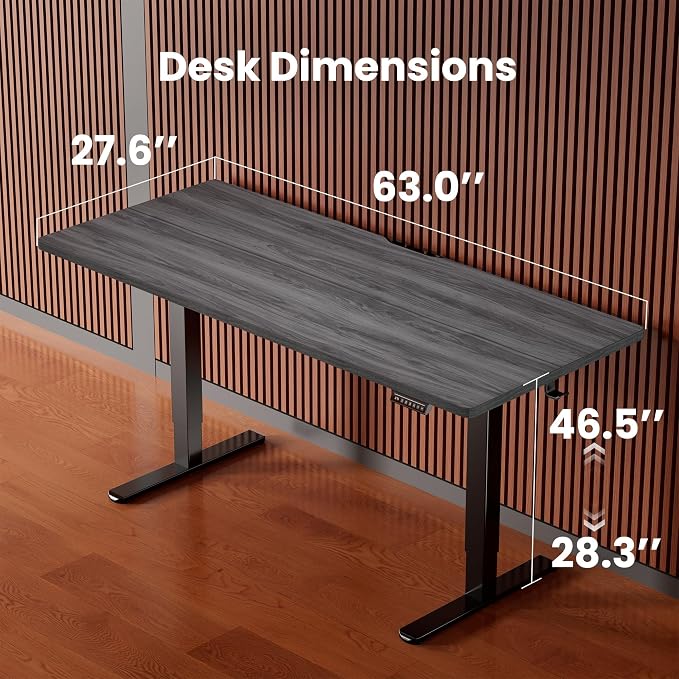 ErGear Height Adjustable Electric Standing Desk, 63 x 28 Inches Large Sit Stand - Image 3