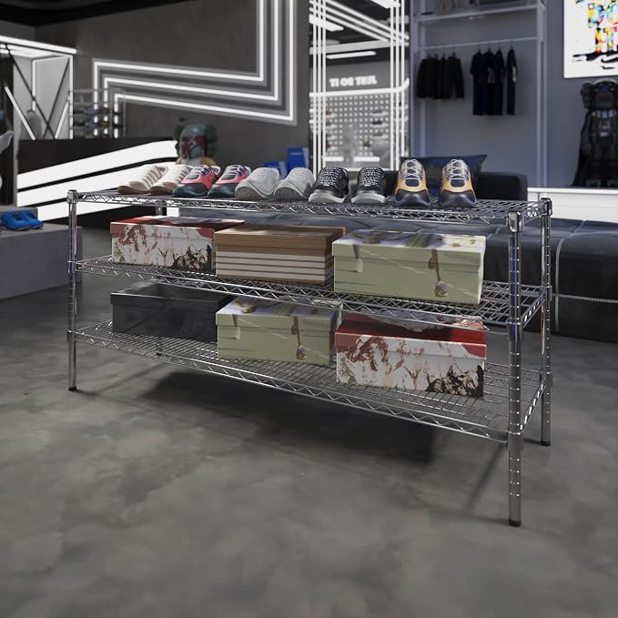 Regal Altair 18" Deep x 60" Wide x 27" Height Wire Shelving Kit | 3-Tier | NSF - Image 2