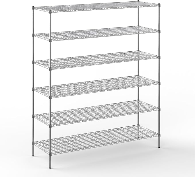 Regal Altair 24" Deep x 72" Wide x 86" Height Wire Shelving Kit | 6-Tier | NSF by Regal+Altair