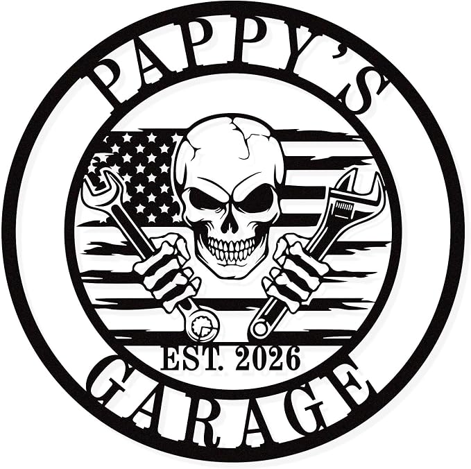 Personalized Garage Metal Sign by HYTSIGN