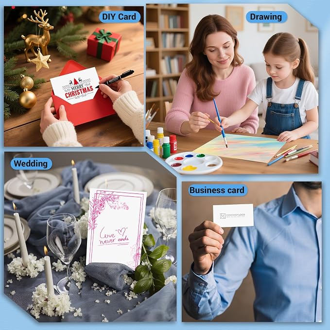 Cardstock 8.5 x 11, Thick Printer Paper 75 lb/200 gsm, 40 Sheets Card Stock - Image 7