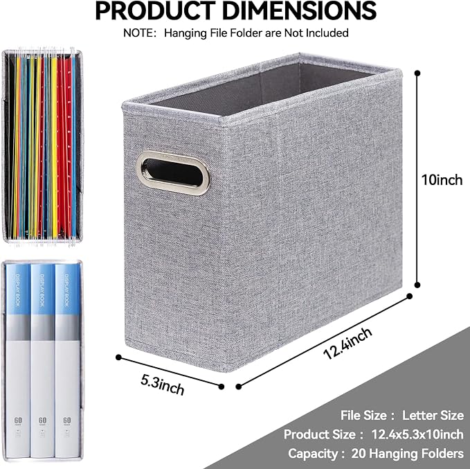 ComfortKeeper 4 Packs Letter Size File Organizer, File Folders Organizer - Image 2