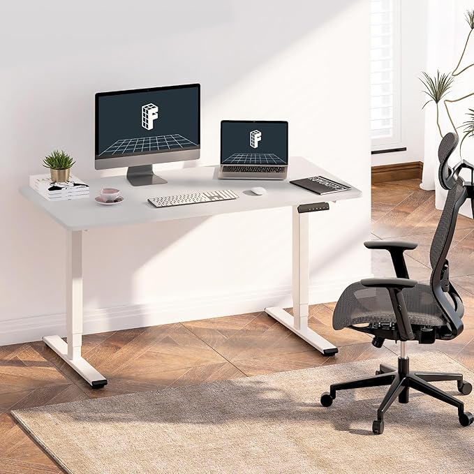 FLEXISPOT E6 3-Stage Dual Motor 60 x 24 Electric Standing Desk Sit Stand Up Desk - Image 2