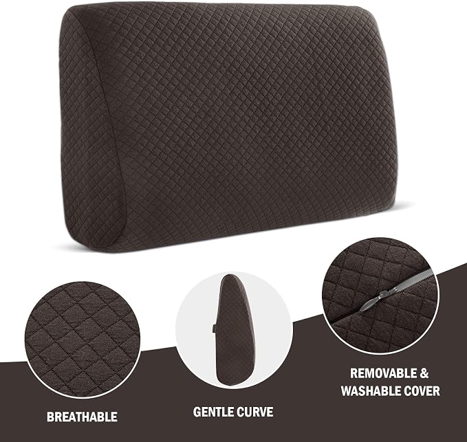 HOMBYS Lumbar Support Pillow for Recliner Chair, Memory Foam Back Support - Image 8