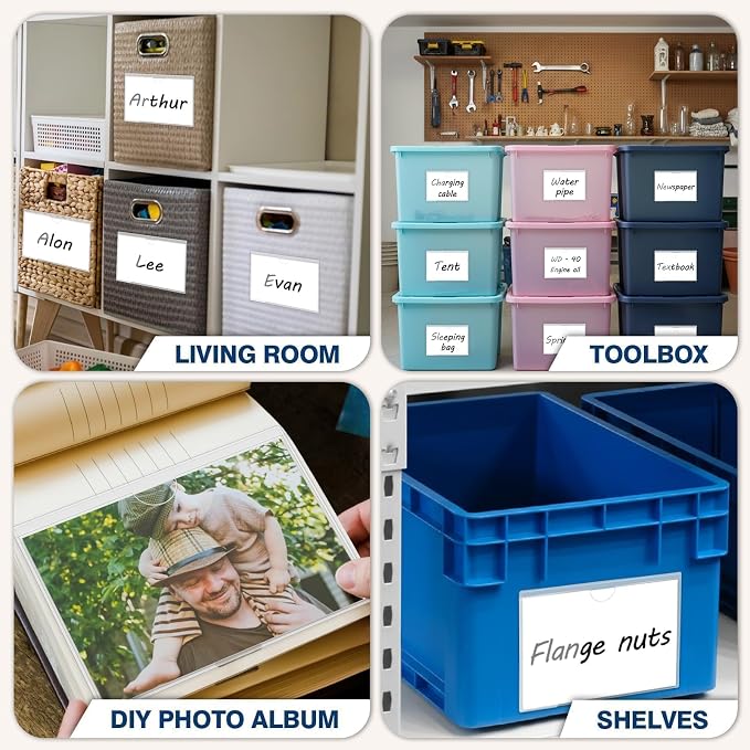 H4D 24 Pack Labels for Storage Bins, Tote Label Pockets for Organizing Storage - Image 6