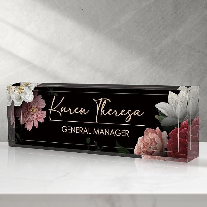 Custom Office Name Plate, Personalized Gifts by Unknown