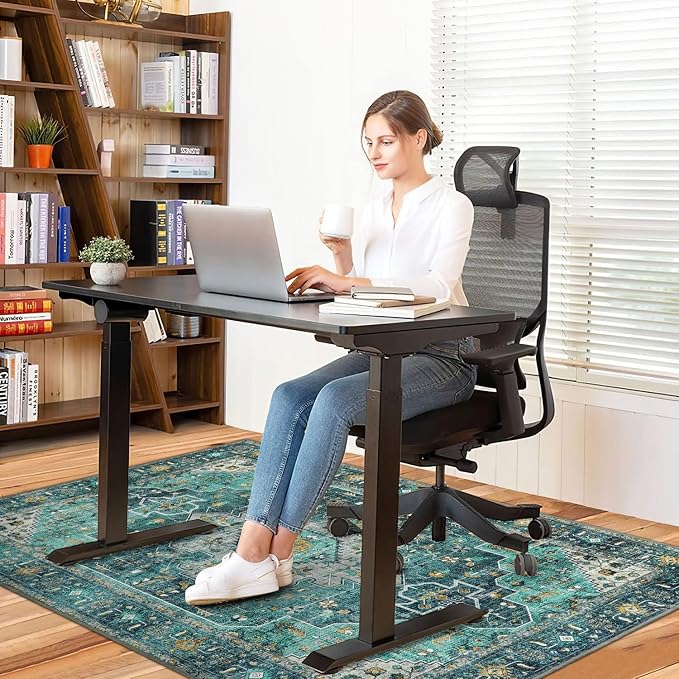 Anidaroel 48"x60" Chair Mat for Hardwood Floor/Tile Floor, Desk Chair Mats for - Image 2