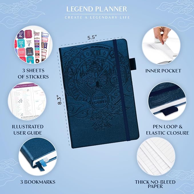 Legend Planner – Weekly & Monthly Life Planner to Hit Your Goals & Live - Image 2