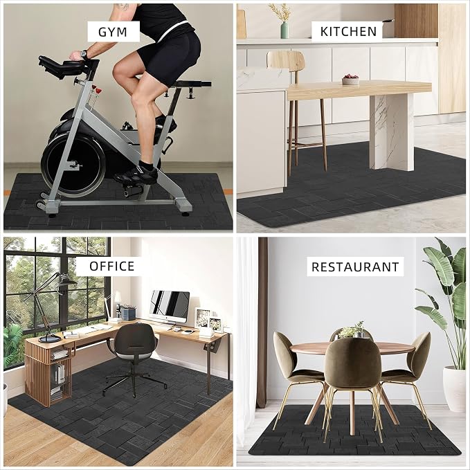 Office Chair Mat for Hard Floor, 63x51 inches Large Computer Chair Mat - Image 2