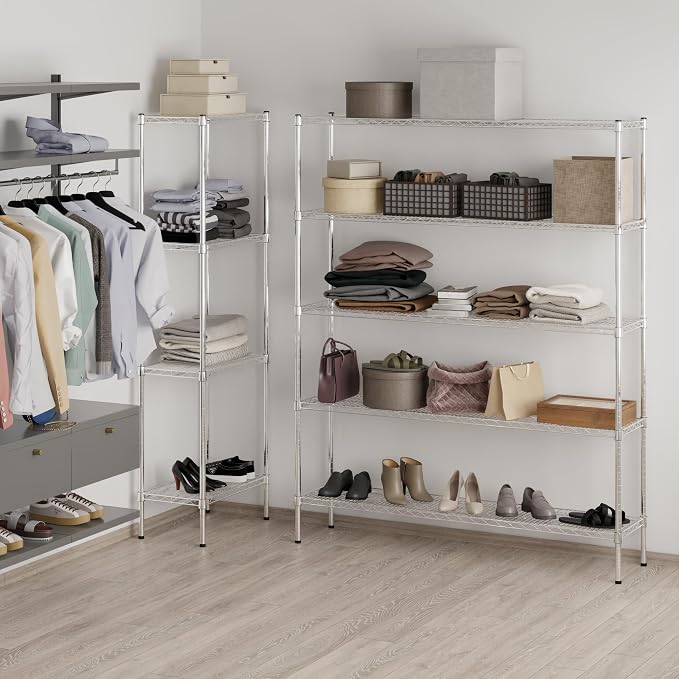 Regal Altair 14" Deep x 60" Wide x 74" Height Wire Shelving Kit | 5-Tier | NSF - Image 7