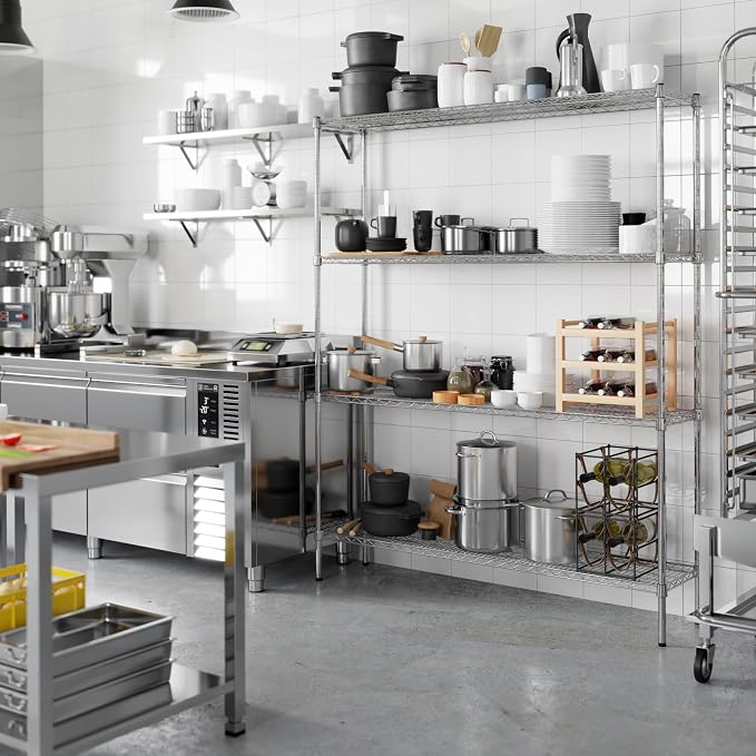 Regal Altair 14" Deep x 60" Wide x 74" Height Wire Shelving Kit | 4-Tier | NSF - Image 5