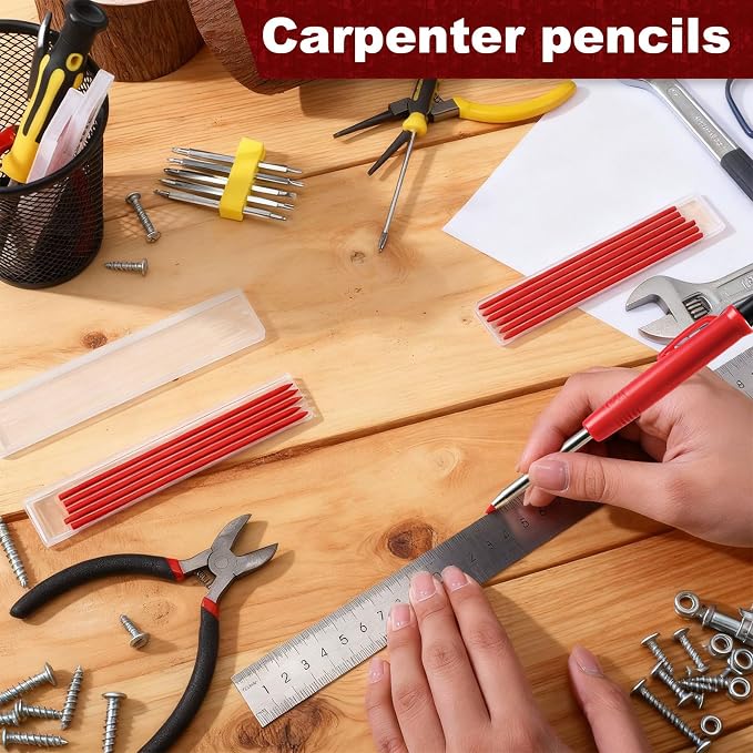 Zhehao 120 Pieces 2.8 mm Carpenter Pencils Lead Refills HB Refill - Image 5