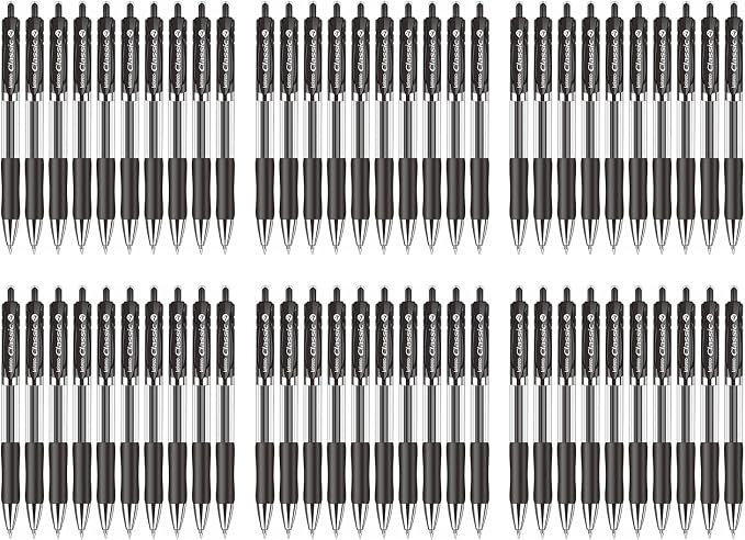 Lekreo Classic Retractable Gel Roller Pens, 0.7mm Fine Point - Image 2