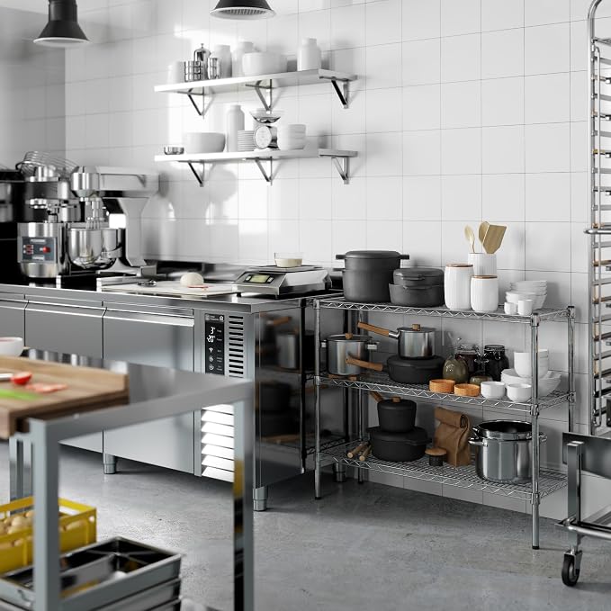 Regal Altair 14" Deep x 42" Wide x 34" Height Wire Shelving Kit | 3-Tier | NSF - Image 8