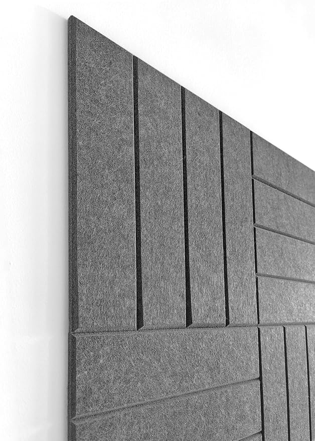 DECORITA Felt Bulletin Board Tiles | Modern Cork Board Alternative | Large Cork - Image 2