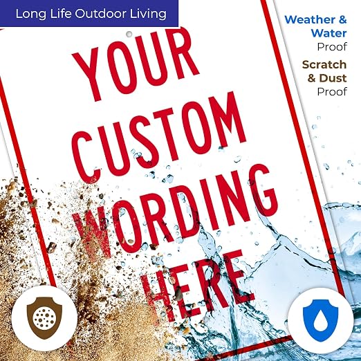 Custom Sign, Personalized Metal Signs, Customize - Image 5