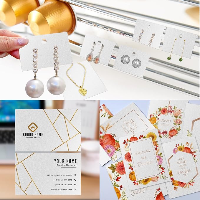 24 Sheets Silver Shimmer Cardstock 8.5 x 11 Metallic Paper, Goefun 80lb Card - Image 6