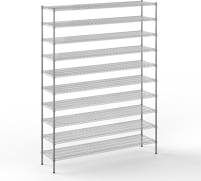 Regal Altair 18" Deep x 72" Wide x 96" Height Wire Shelving Kit | 10-Tier | NSF by Regal+Altair