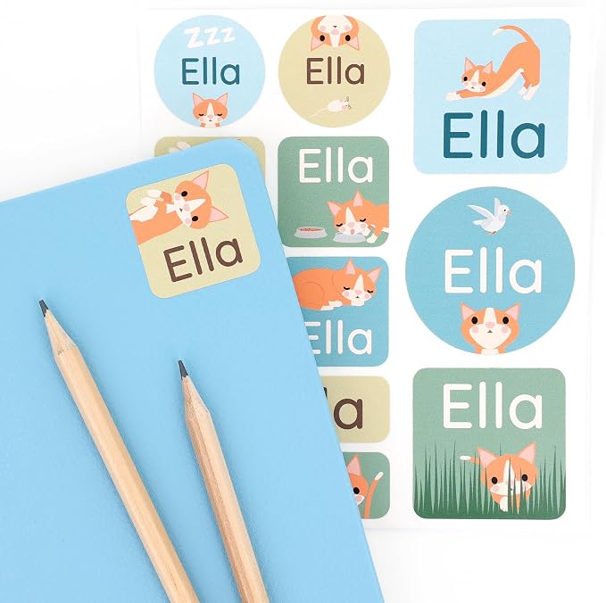 Large Name Labels for Kids by Teddylabels