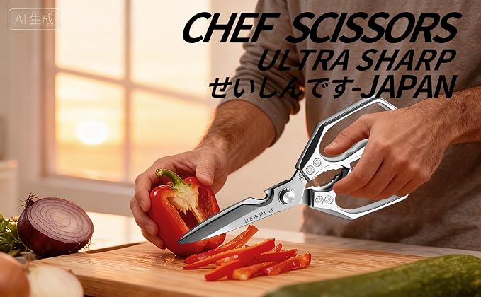Kitchen Scissors Silver - Image 4
