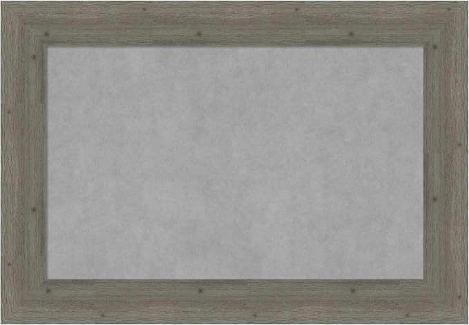 Amanti Art Grey Framed Magnetic Board 27x39 Large Vision Board by AmantiArt