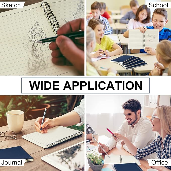 Yahenda 54 Pcs Spiral Notebook Bulk A5 Journal Lined 8.3'' x 5.5'' Writing - Image 5