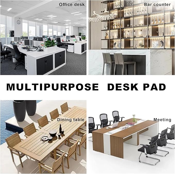 CENNBIE Leather Desk Pad Large, Extended Non-Slip Mouse Pad, Waterproof PU - Image 6
