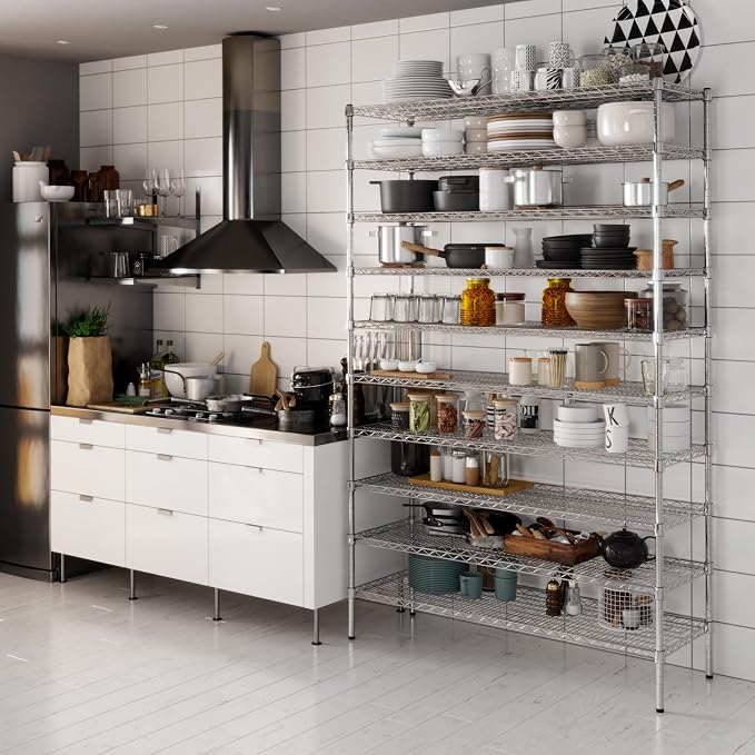 Regal Altair 18" Deep x 54" Wide x 86" Height Wire Shelving Kit | 10-Tier | NSF - Image 2