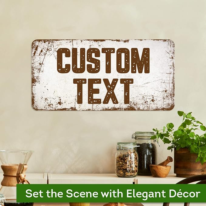 Custom Sign, Custom Street Sign, 11 Font Colors, 13 Font Styles, 4 Hole Options - Image 4