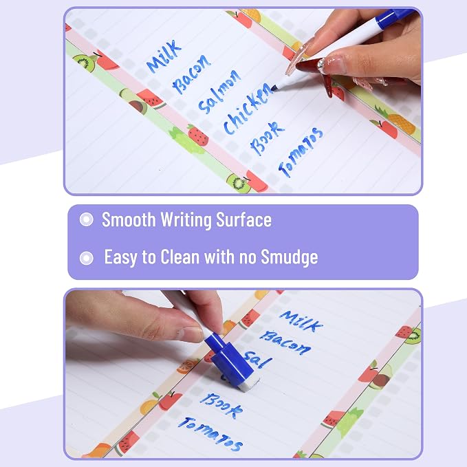 Mr. Pen- 4" x 12" Magnetic Dry Erase to Do List Set, 11 Pack, Fruit Style - Image 4
