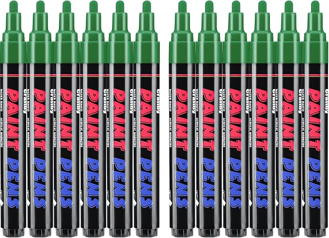 Craiiby Green Paint Pens Paint Markers by Craiiby