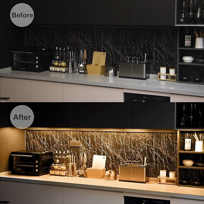 Litever Under Cabinet LED Lighting Kit, Super Bright, 31W 2000 Lumen, Plug or - Image 7