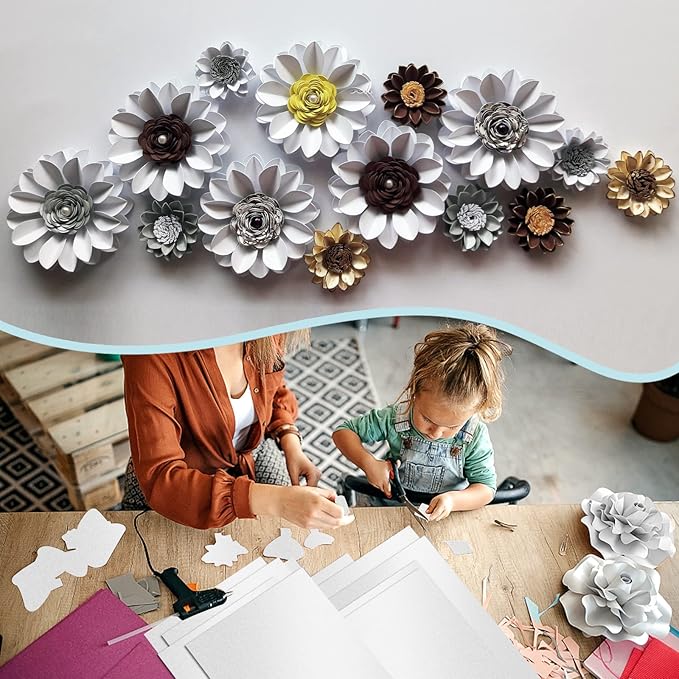 24 Sheets Silver Shimmer Cardstock 8.5 x 11 Metallic Paper, Goefun 80lb Card - Image 7