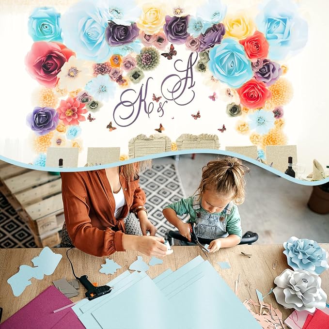 24 Sheets Blue Shimmer Cardstock 8.5 x 11 Metallic Paper, Goefun 80lb Card - Image 5