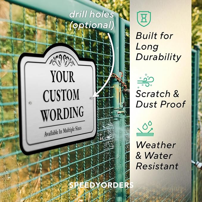 Custom Decorative Outdoor Metal Signs, Personalized Aluminum, Customized - Image 6