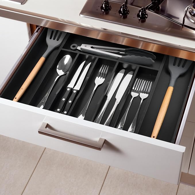oridom Large Premium Bamboo Silverware Organizer - Image 7