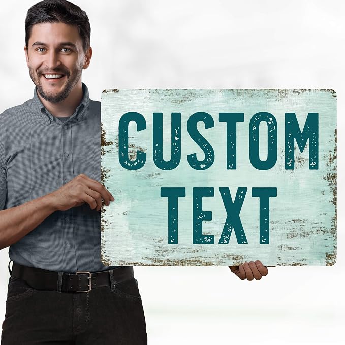 Custom Sign, Custom Street Sign, 11 Font Colors, 13 Font Styles, 4 Hole Options - Image 2