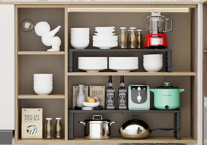 Jojocross Expandable Stackable Spice Rack Organizer - Image 4