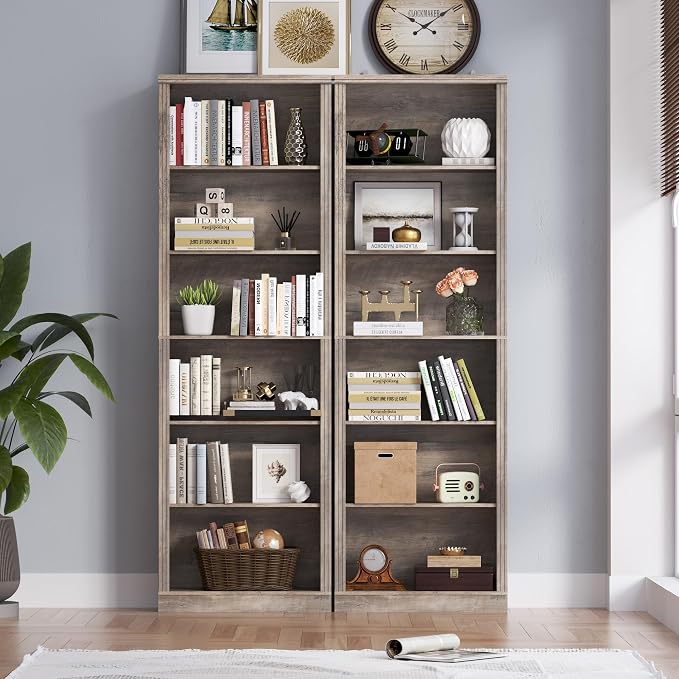 BORNOON 75" Tall Bookshelf, 6-Tier Floor Standing Bookcase - Image 4