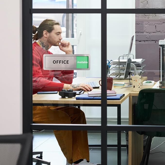 Office Door Signs Do Not Disturb, In Use/Available Slider Sign - Image 7