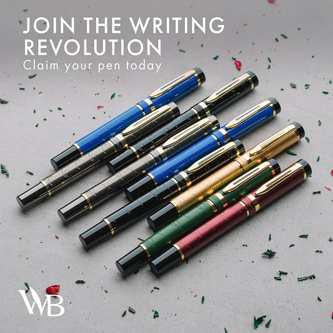 Wordsworth & Black Primori Fountain Pen Set; Medium Nib, Gift Case, 24 Ink - Image 6